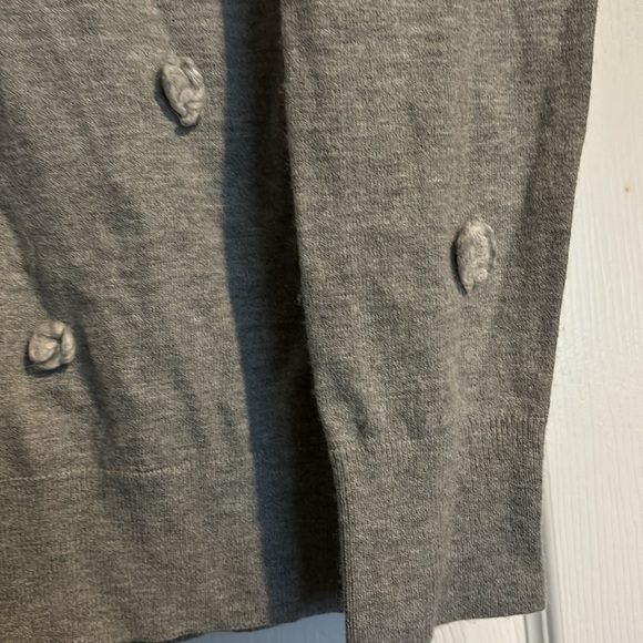 Banana Republic women’s gray crew neck wool blend sweater size large - Picture 3 of 8